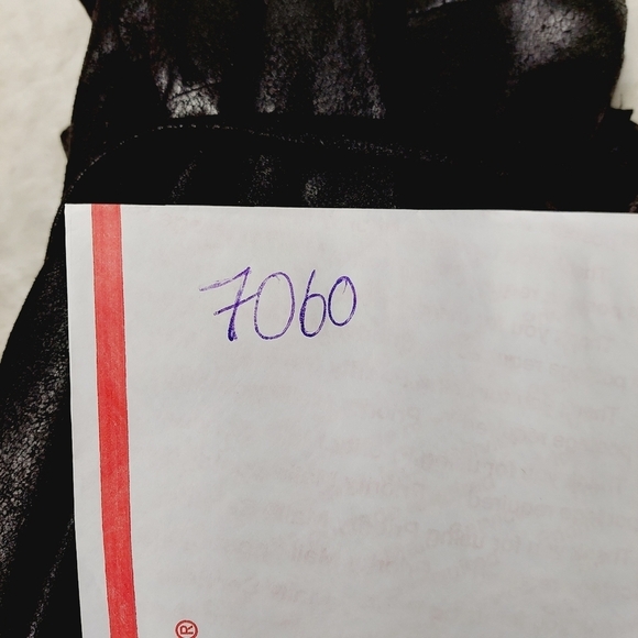 NEW BLVD Black Faux Leather Long Open Front Waist Tie Vest P7060 - Picture 8 of 8